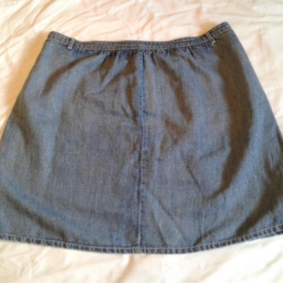 GAP 1969 Denim Skirt with Pockets Size 16 - Picture 2 of 6